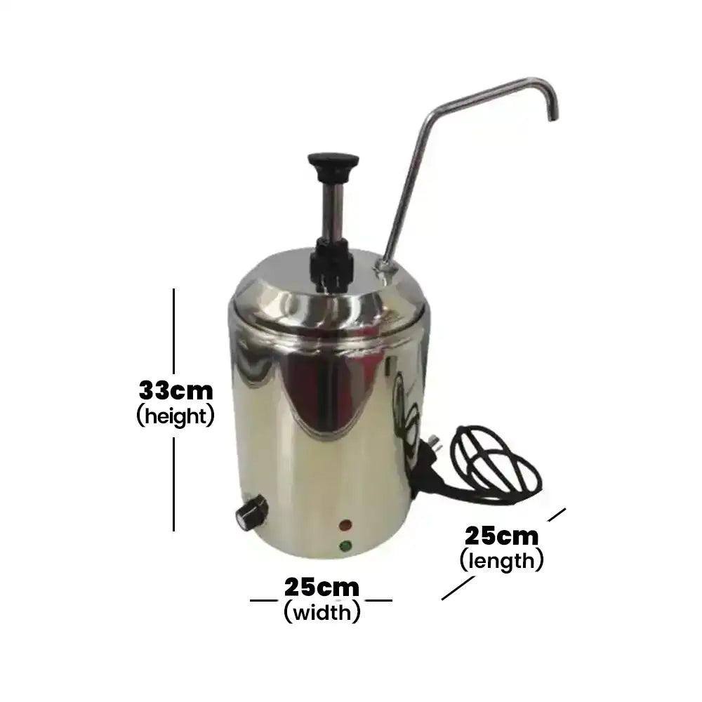 Electric 600W Round Cheese Warmer And Dispensers 2 Liter - Image 2